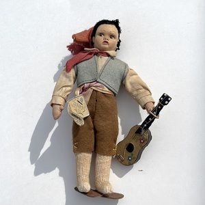 Estate doll sale made Italy guitarist